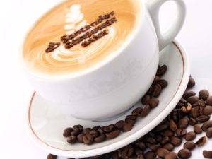 kawa z logo